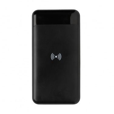 Logo trade corporate gifts picture of: RCS standard recycled plastic wireless powerbank