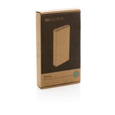 Logotrade promotional giveaways photo of: Terra RCS recycled aluminium powerbank 5.000 mAh