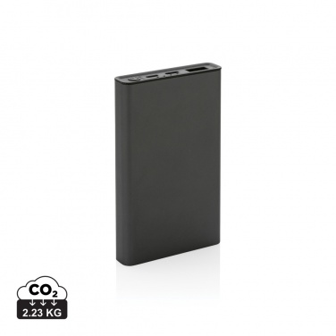 Logotrade corporate gift image of: Terra RCS recycled aluminium powerbank 5.000 mAh