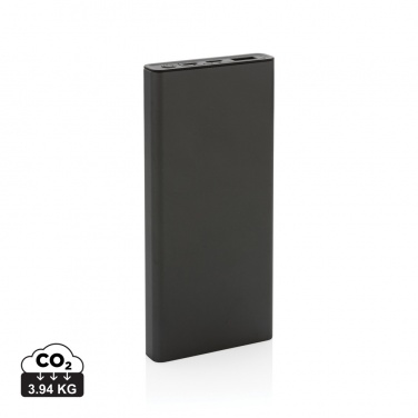 Logo trade promotional product photo of: Terra RCS recycled 18W aluminium powerbank 10.000 mAh