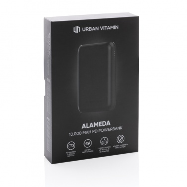 Logo trade promotional merchandise image of: Urban Vitamin Alameda 10.000 mAh 18W PD powerbank