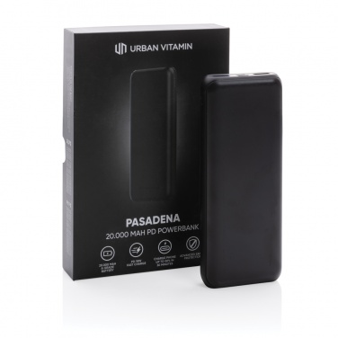 Logotrade business gift image of: Urban Vitamin Pasadena 20.000 mAh 18W PD powerbank