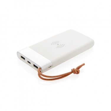 Logotrade promotional item picture of: Aria 8.000 mAh 5W wireless charging powerbank