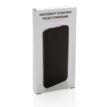 Logo trade promotional products image of: High Density 10.000 mAh Pocket Powerbank