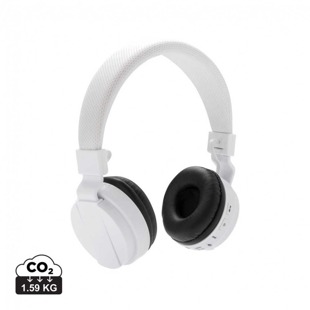 Logo trade corporate gift photo of: Foldable wireless headphone