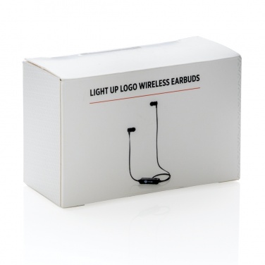 Logo trade promotional gifts picture of: Light up logo wireless earbuds