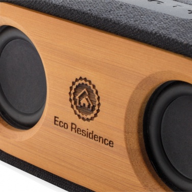 Logo trade business gift photo of: Bamboo X double speaker