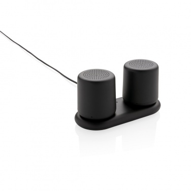 Logo trade promotional merchandise picture of: Double induction charging speaker