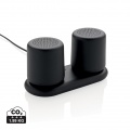 Double induction charging speaker, black