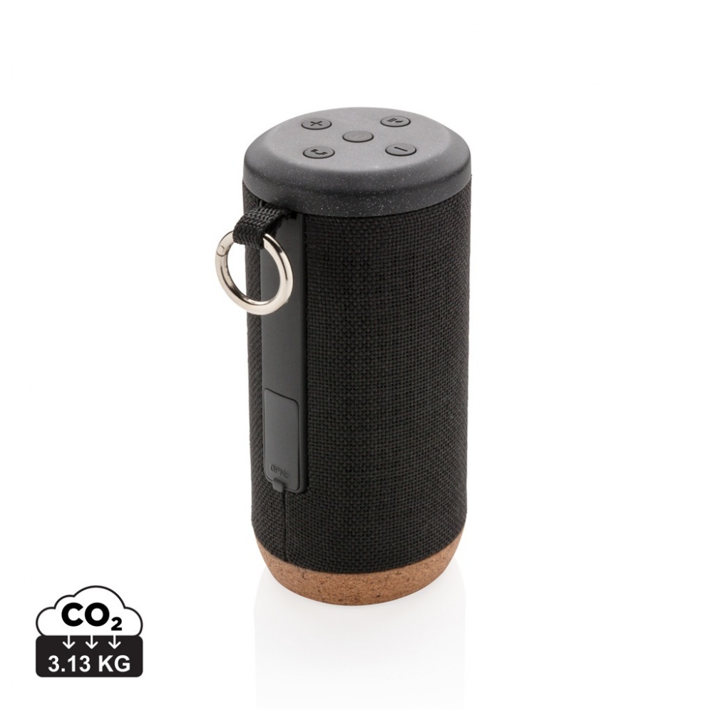 Logotrade promotional giveaway image of: Baia 10W wireless speaker, cork