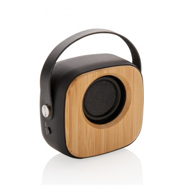 Logo trade promotional merchandise image of: Bamboo 3W Wireless Fashion Speaker