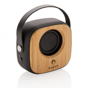 Logo trade promotional giveaways image of: Bamboo 3W Wireless Fashion Speaker