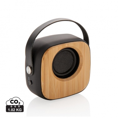 Logotrade promotional gift image of: Bamboo 3W Wireless Fashion Speaker