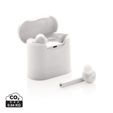 Logo trade advertising products image of: Liberty wireless earbuds in charging case