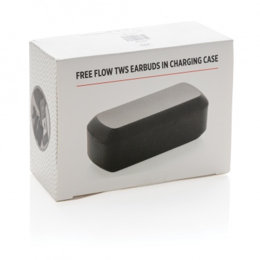 Logotrade business gift image of: Free Flow TWS earbuds in charging case