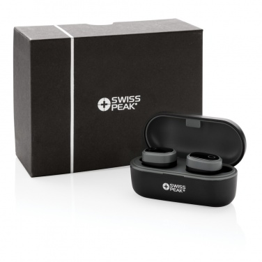 Logotrade promotional giveaway image of: Swiss peak TWS earbuds