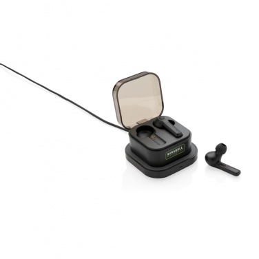 Logo trade promotional items picture of: TWS earbuds in wireless charging case