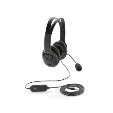 Logo trade promotional giveaway photo of: Over ear wired work headset