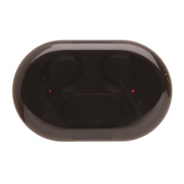 Logo trade promotional giveaway photo of: Light up logo TWS earbuds in charging case