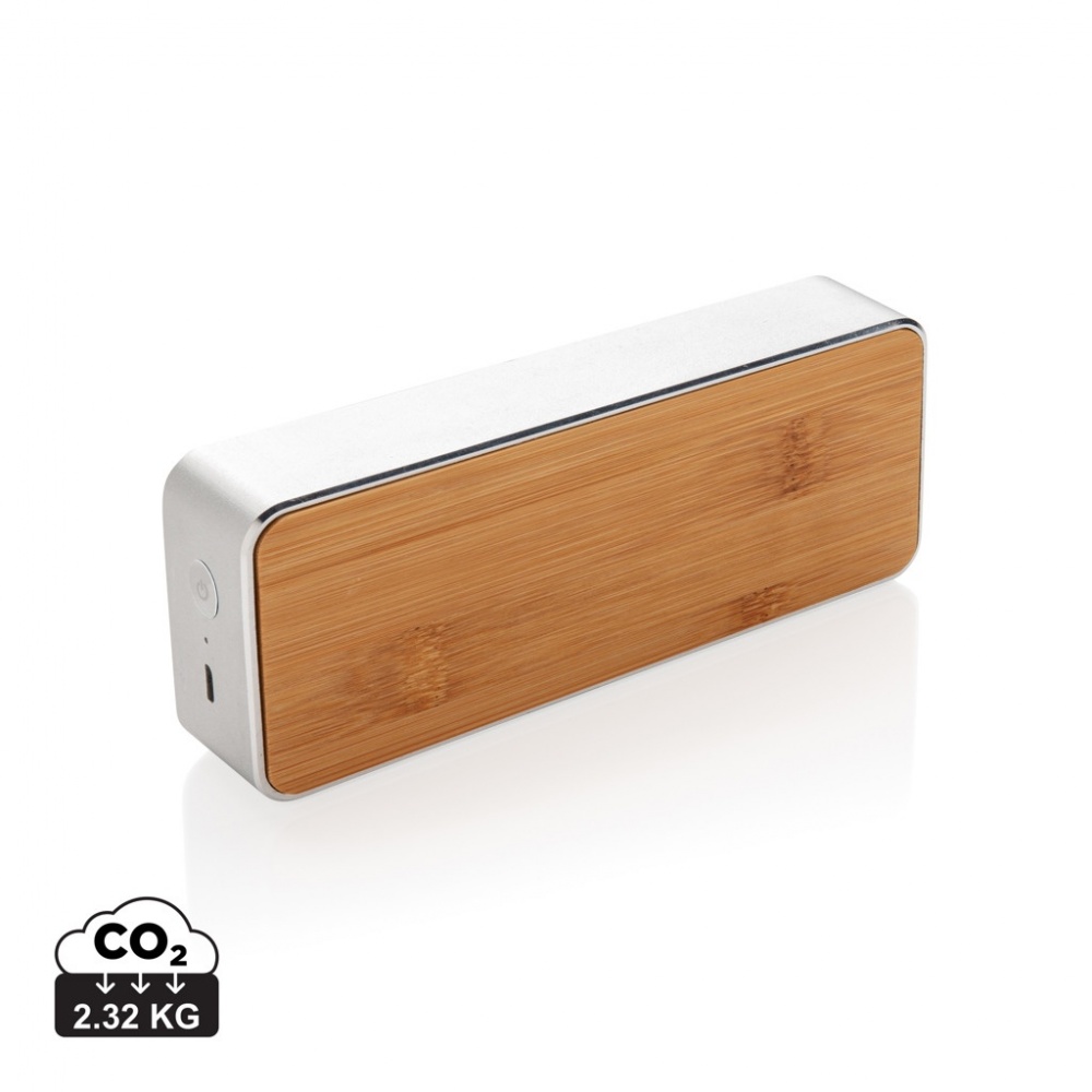 Logotrade promotional merchandise image of: Nevada Bamboo 3W wireless speaker