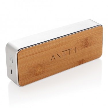 Logo trade promotional giveaway photo of: Nevada Bamboo 3W wireless speaker