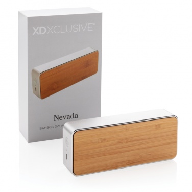 Logotrade promotional merchandise picture of: Nevada Bamboo 3W wireless speaker