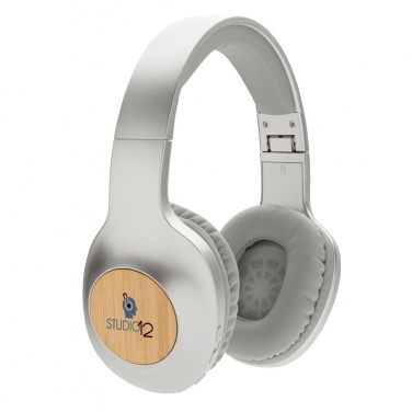 Logotrade corporate gift image of: Dakota Bamboo wireless headphone