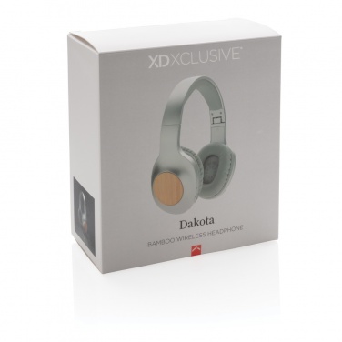 Logo trade promotional product photo of: Dakota Bamboo wireless headphone