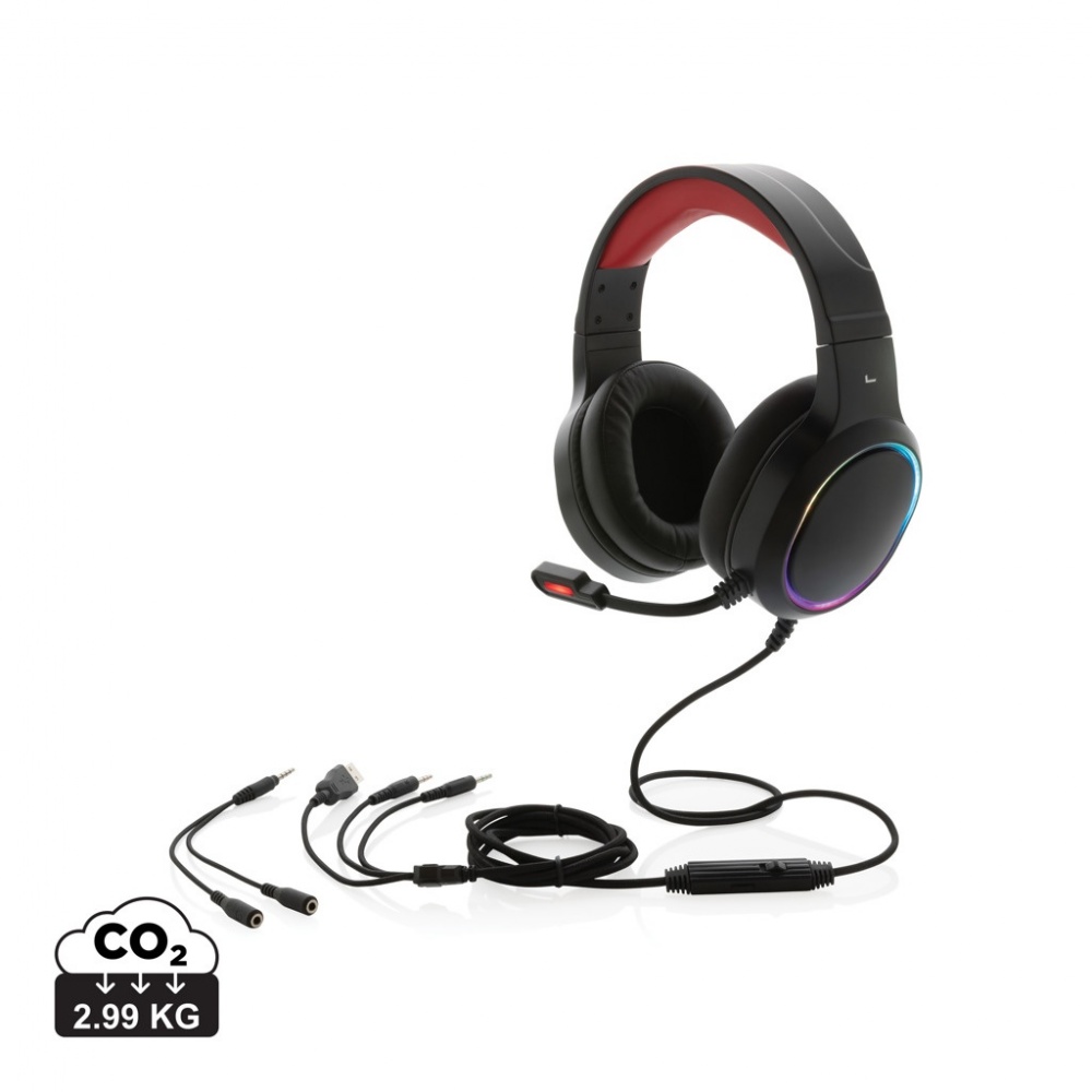 Logotrade promotional giveaway image of: RGB gaming headset