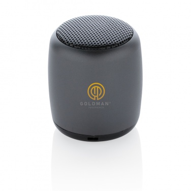 Logo trade corporate gifts image of: Mini aluminium wireless speaker