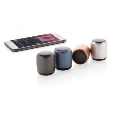 Logo trade business gift photo of: Mini aluminium wireless speaker