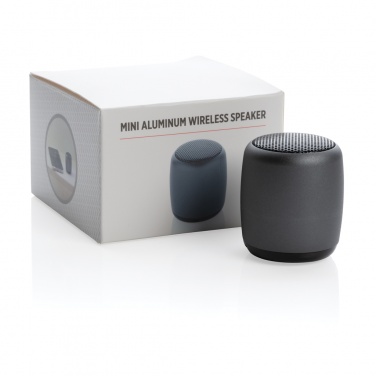 Logo trade corporate gifts picture of: Mini aluminium wireless speaker