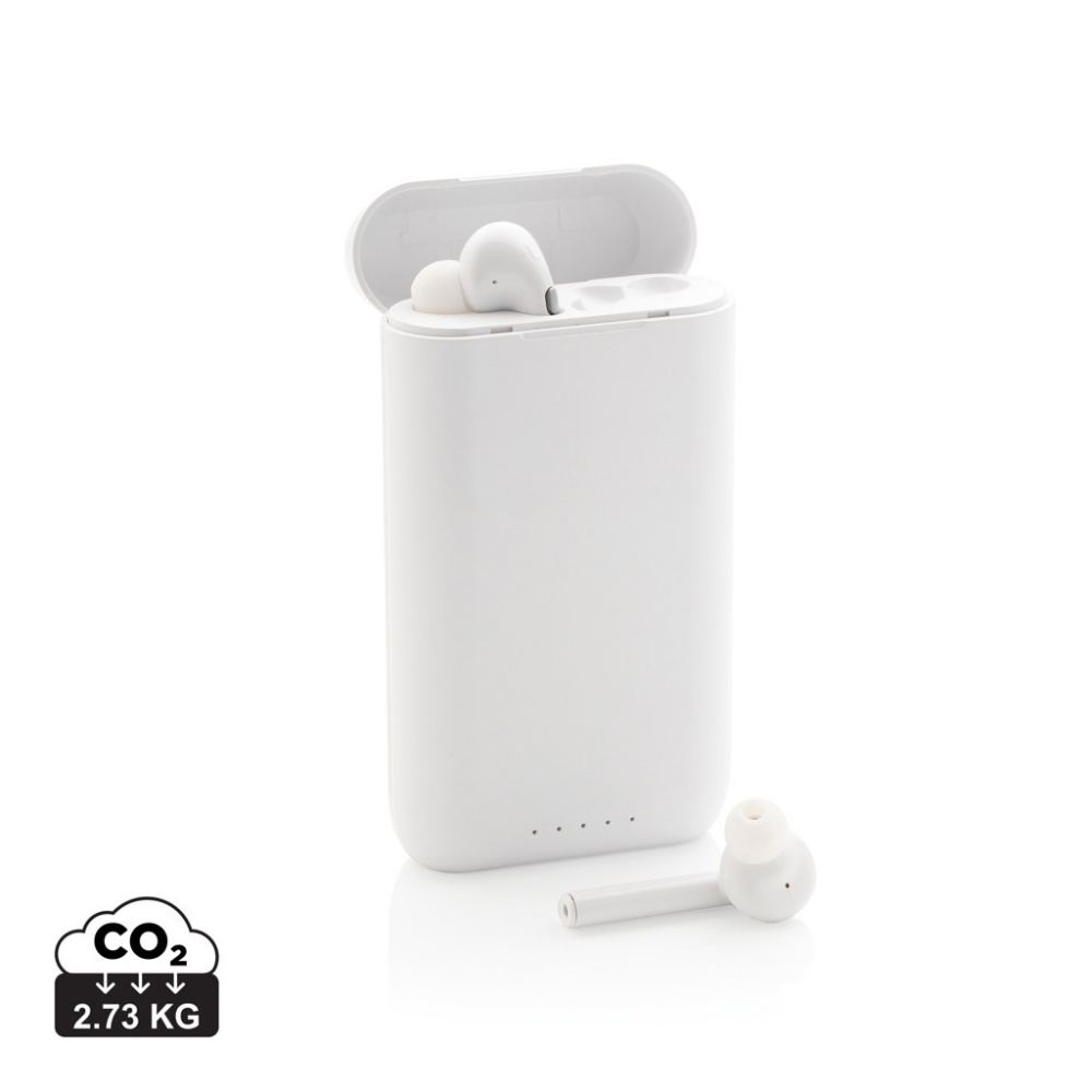 Logotrade promotional gift picture of: Liberty TWS earbuds with 5.000 mAh powerbank