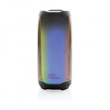 Logo trade promotional merchandise picture of: RCS recycled plastic Lightboom 10W speaker