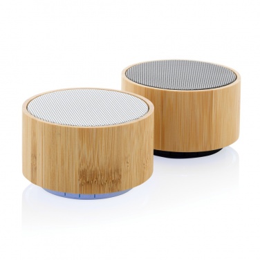 Logotrade business gifts photo of: RCS recycled plastic and bamboo 3W wireless speaker