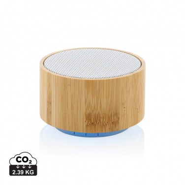 Logotrade promotional gifts photo of: RCS recycled plastic and bamboo 3W wireless speaker