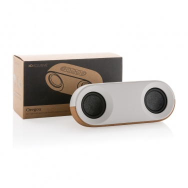 Logotrade advertising product image of: Oregon RCS recycled plastic and cork 10W speaker