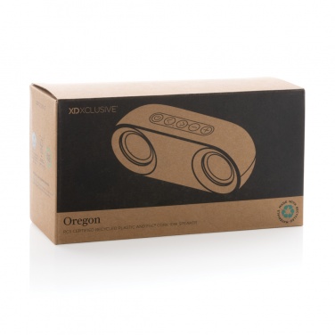 Logotrade business gifts photo of: Oregon RCS recycled plastic and cork 10W speaker