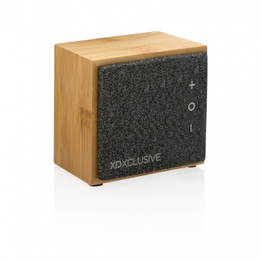 Logo trade corporate gifts picture of: Wynn 5W bamboo wireless speaker