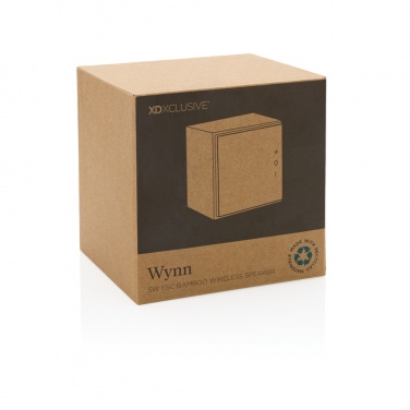 Logotrade business gift image of: Wynn 5W bamboo wireless speaker