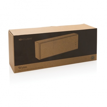 Logo trade promotional item photo of: Wynn 10W bamboo wireless speaker