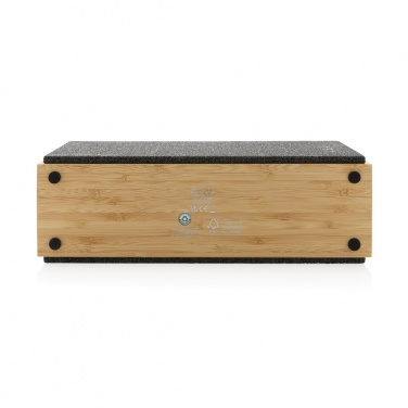 Logo trade promotional products image of: Wynn 20W bamboo wireless speaker