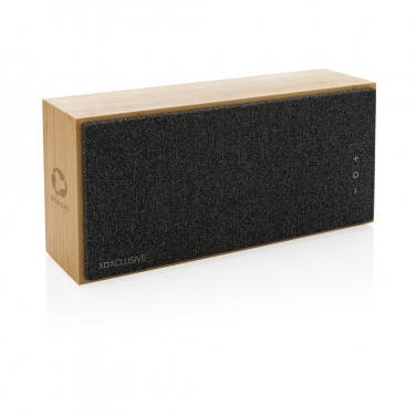 Logotrade promotional item image of: Wynn 20W bamboo wireless speaker