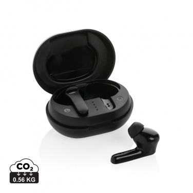 Logotrade promotional item image of: RCS standard recycled plastic TWS earbuds