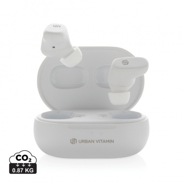 Logotrade promotional product image of: Urban Vitamin Gilroy hybrid ANC and ENC earbuds