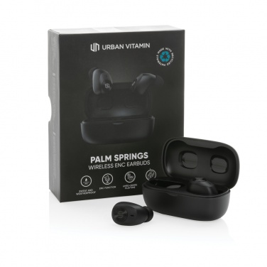 Logotrade promotional merchandise photo of: Urban Vitamin Palm Springs RCS rplastic ENC earbuds