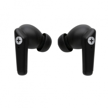 Logo trade promotional products picture of: RCS recycled plastic Swiss Peak TWS earbuds 2.0