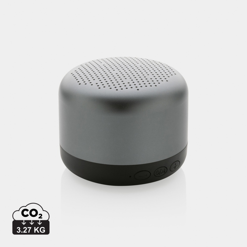 Logo trade promotional merchandise photo of: Terra RCS recycled aluminium 5W wireless speaker