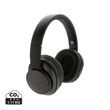 Logo trade corporate gifts picture of: Terra RCS recycled aluminium wireless headphone