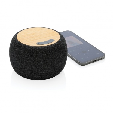 Logo trade corporate gift photo of: RCS Rplastic/PET and bamboo 5W speaker